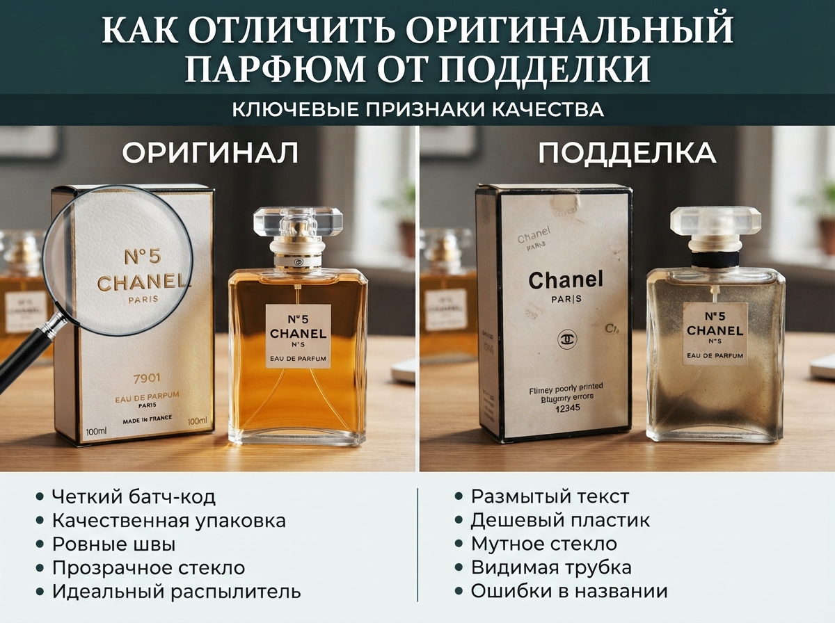 Как отличить оригинальный парфюм от подделки