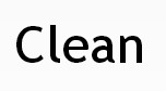 Clean