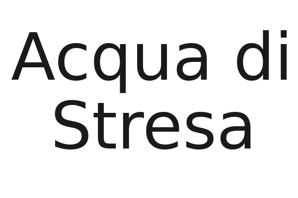 Acqua di Stresa