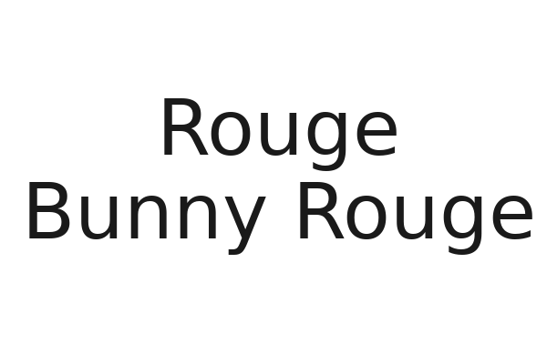 Rouge Bunny Rouge Rouge Bunny Rouge